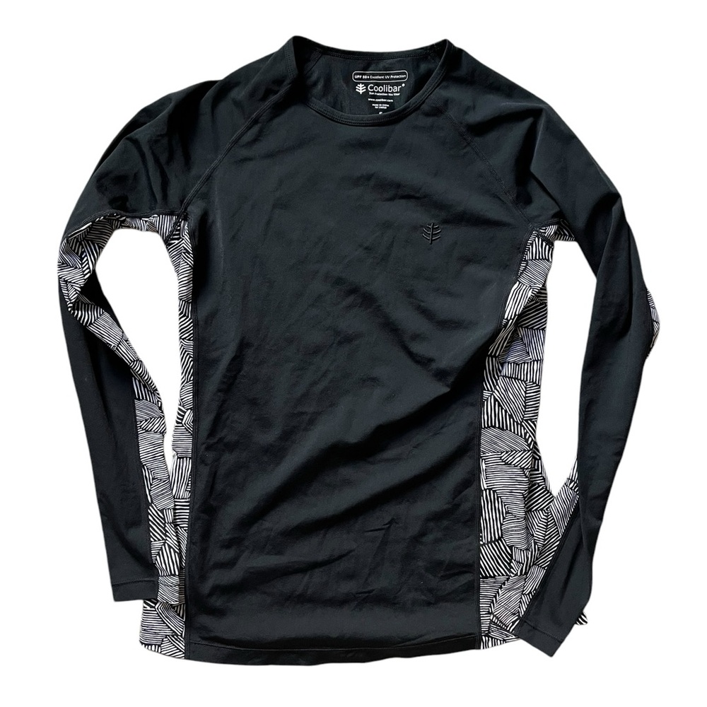 Coolibar Sun protection shirt Women's S Long Sleeve UPF 50+‎ Black EXCELLENT✅